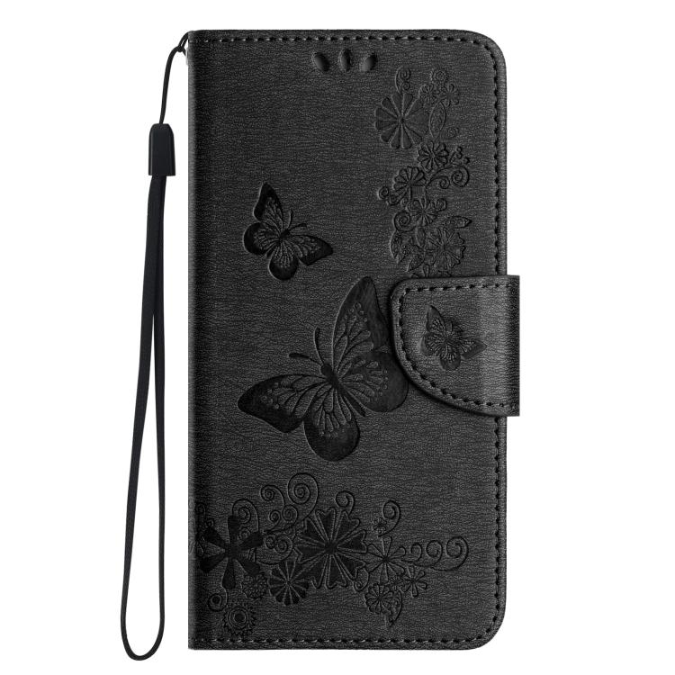 For iPhone 17 Pro Max Butterfly Embossed Flip Leather Phone Case