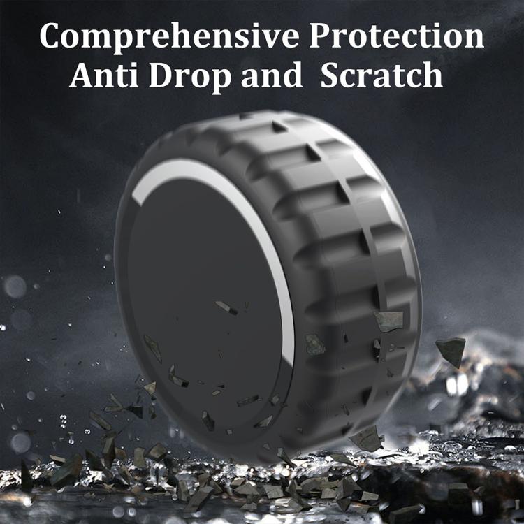 For AirTag 2nd Gen / AirTag 1st Gen XDcase Adhesive Paste Waterproof PC Protective Case - Black