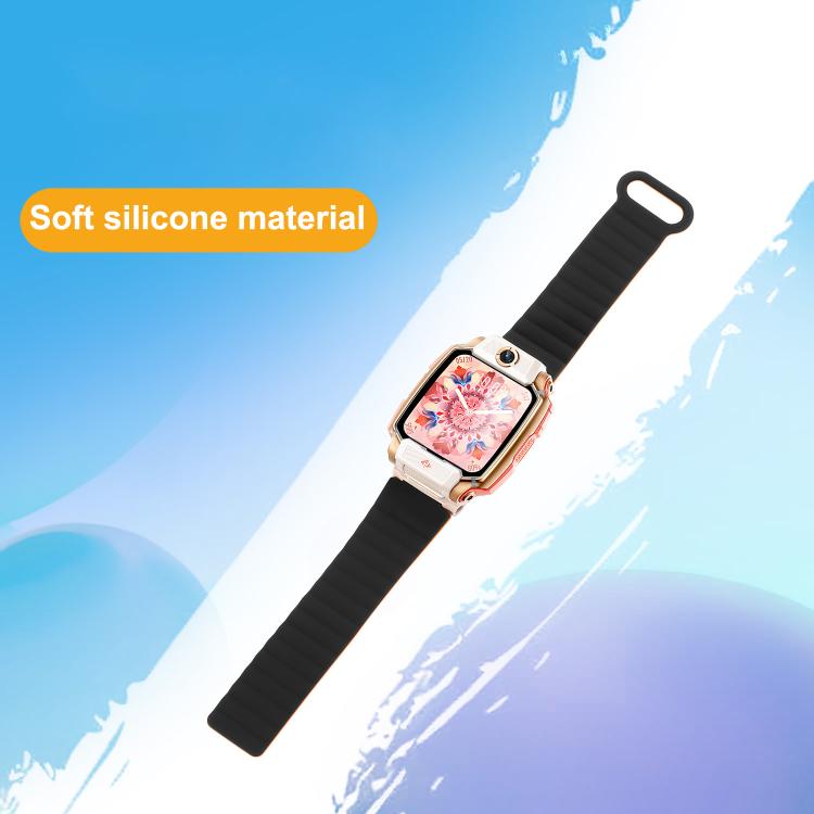 For Imoo Watch Phone Series Two Color Magnetic Silicone Watch Band