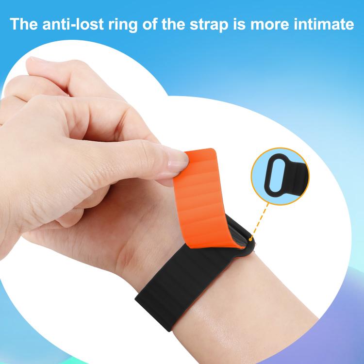 For Imoo Watch Phone Series Two Color Magnetic Silicone Watch Band