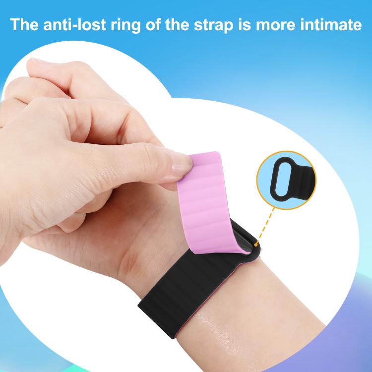 For Imoo Watch Phone Series Two Color Magnetic Silicone Watch Band