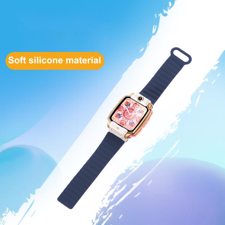 For Imoo Watch Phone Series Two Color Magnetic Silicone Watch Band