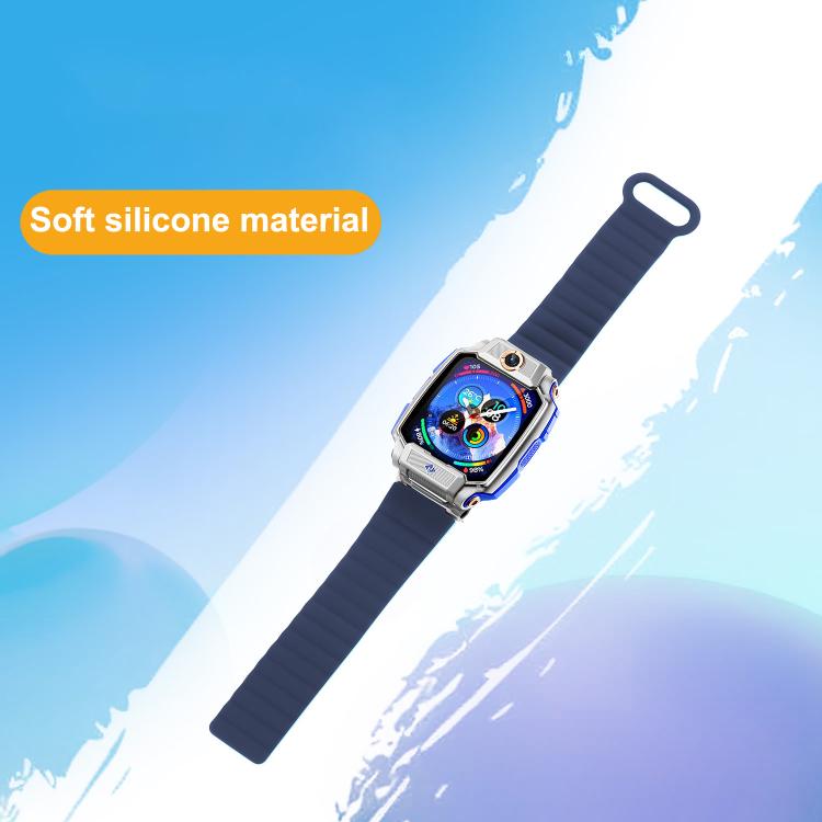 For Imoo Watch Phone Series Two Color Magnetic Silicone Watch Band