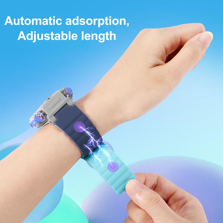 For Imoo Watch Phone Series Two Color Magnetic Silicone Watch Band