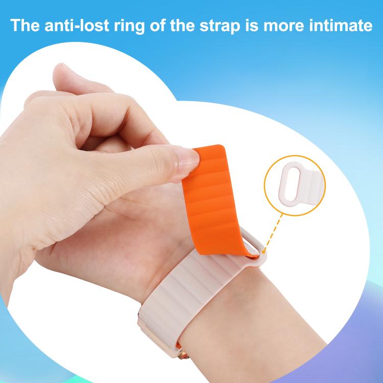 For Imoo Watch Phone Series Two Color Magnetic Silicone Watch Band