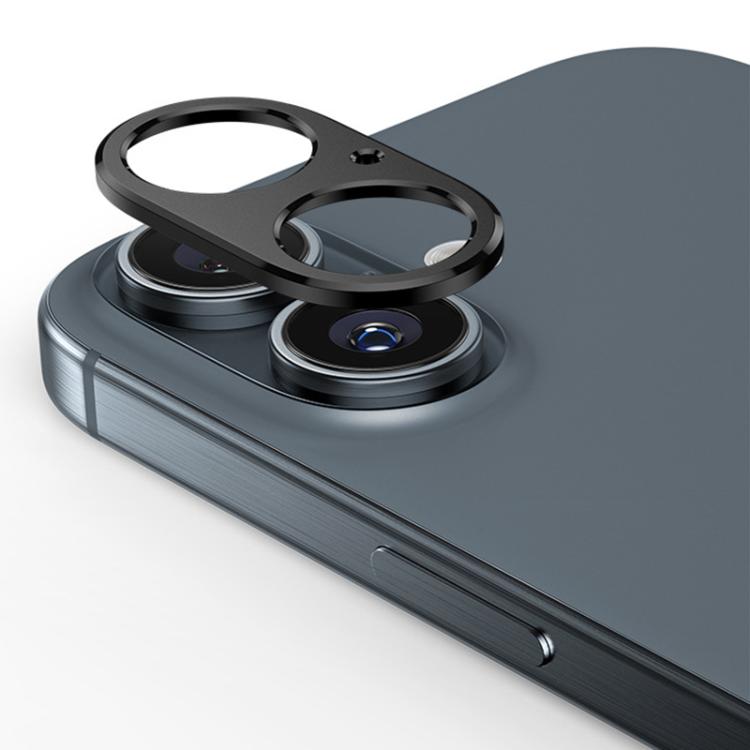For iPhone 16 / 16 Plus XDcase Titanium Alloy Hollow Camera Lens Protector