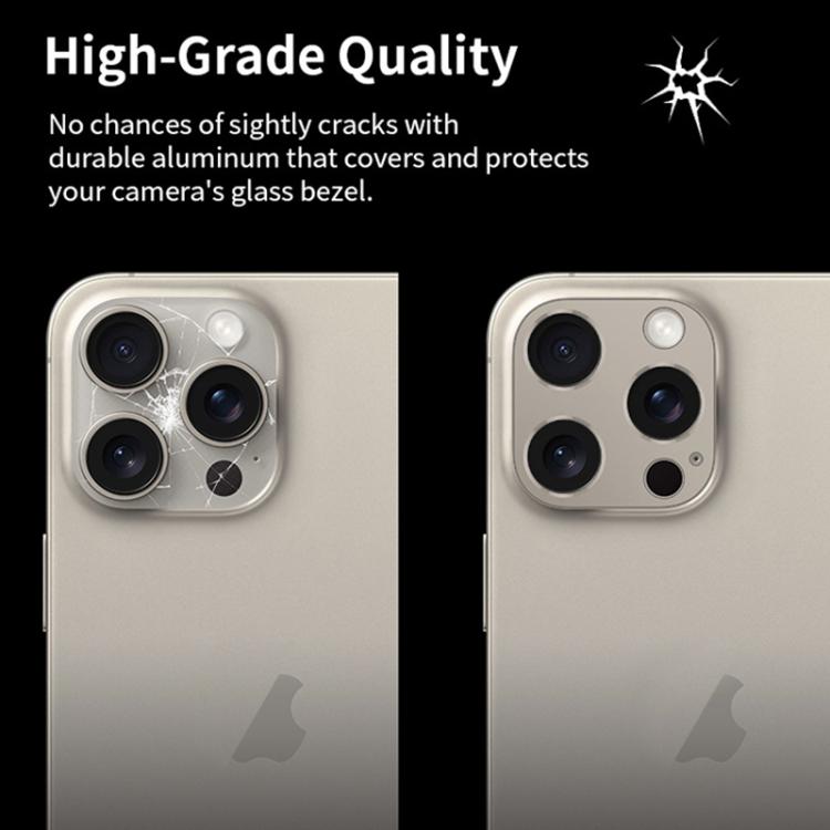 For iPhone 14 Pro / 14 Pro Max XDcase Titanium Alloy Hollow Camera Lens Protector