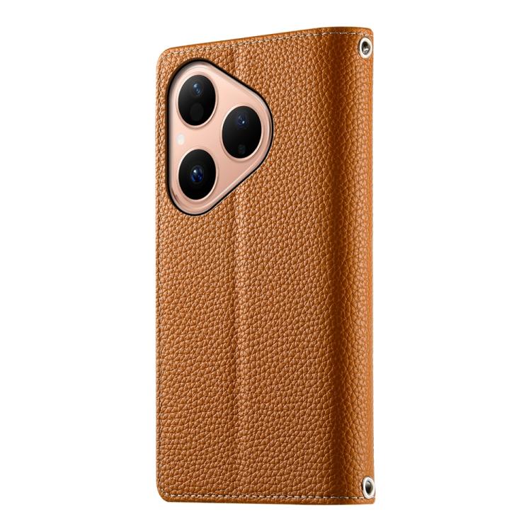 For Huawei Pura 80 5G Stitching Multi-card Zipper Wallet Leather Phone Case with Short Strap