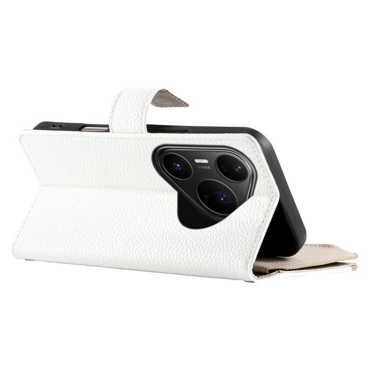 For Huawei Pura 80 Pro 5G / Pura 80 Pro+ 5G Stitching Multi-card Zipper Wallet Leather Phone Case with Short Strap