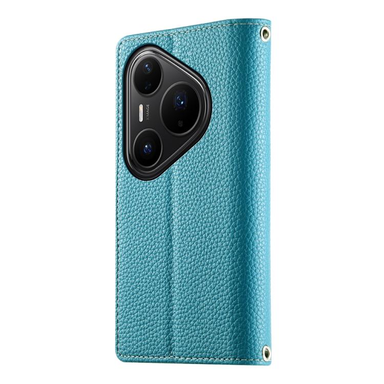 For Huawei Pura 80 Ultra 5G Stitching Multi-card Zipper Wallet Leather Phone Case with Short Strap