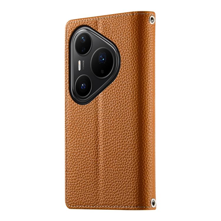 For Huawei Pura 80 Ultra 5G Stitching Multi-card Zipper Wallet Leather Phone Case with Short Strap