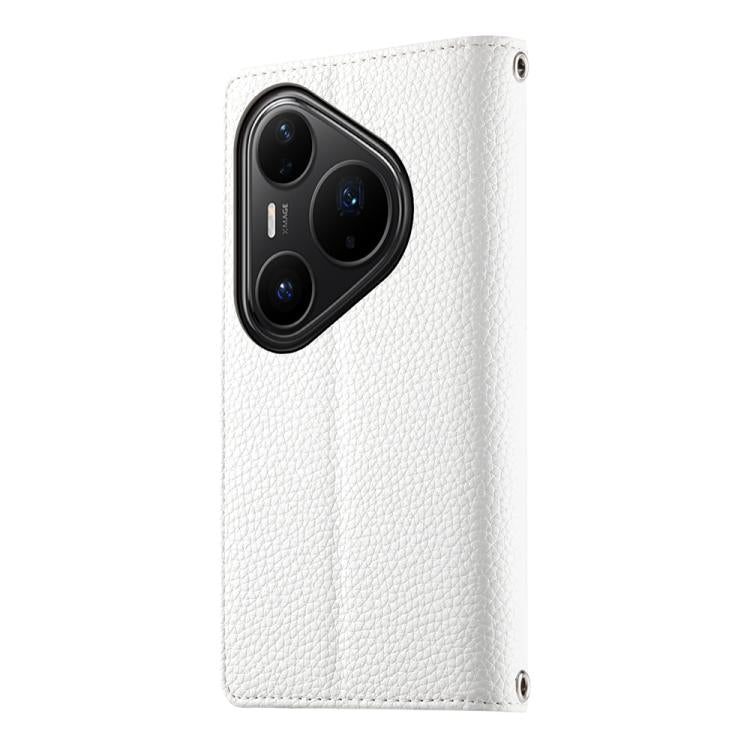 For Huawei Pura 80 Ultra 5G Stitching Multi-card Zipper Wallet Leather Phone Case with Short Strap