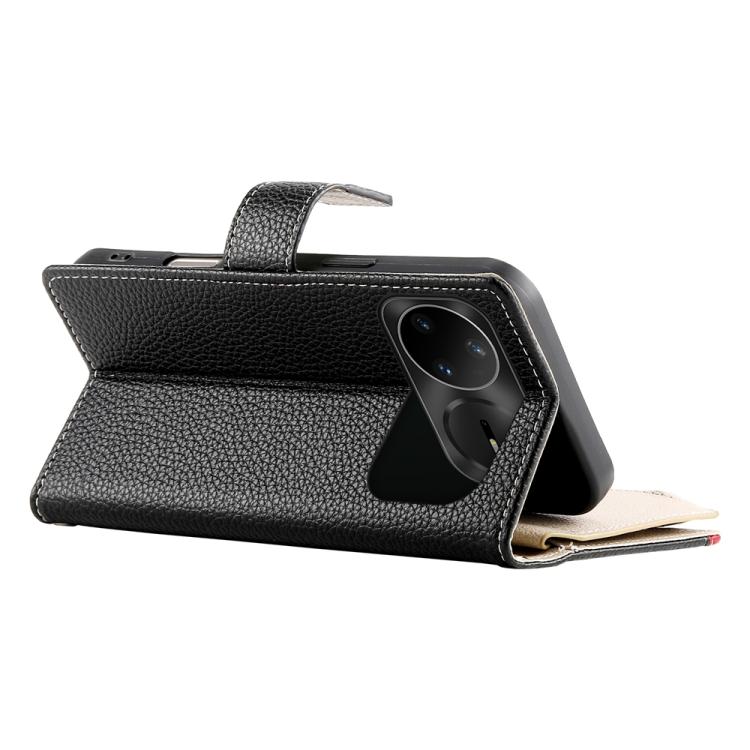 For Huawei nova 15 Pro / nova 15 Ultra Stitching Multi-card Zipper Wallet Leather Phone Case with Short Strap