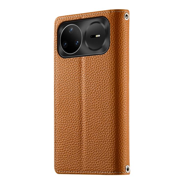 For Huawei nova 15 Pro / nova 15 Ultra Stitching Multi-card Zipper Wallet Leather Phone Case with Short Strap