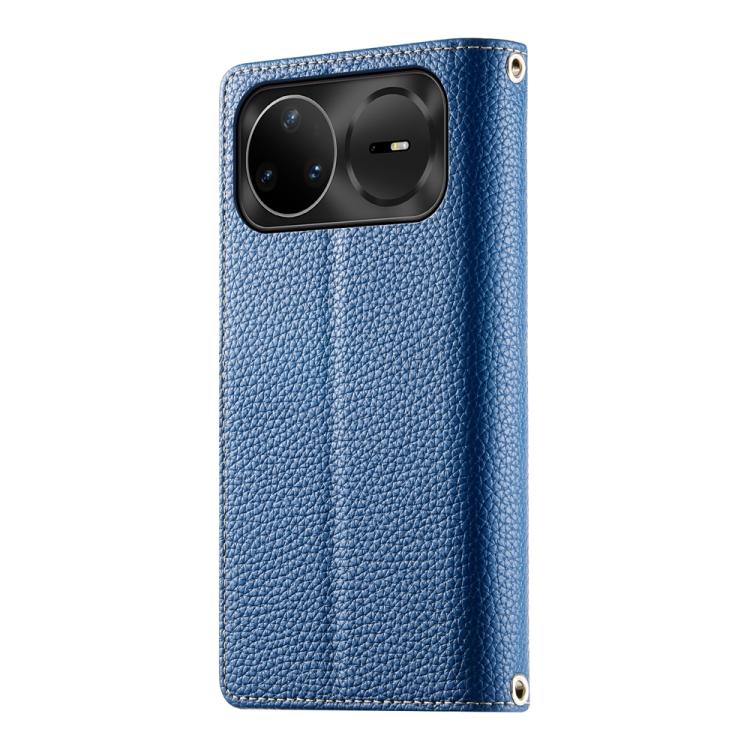 For Huawei nova 15 Pro / nova 15 Ultra Stitching Multi-card Zipper Wallet Leather Phone Case with Short Strap