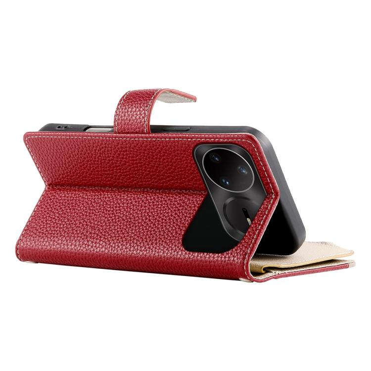 For Huawei nova 15 Pro / nova 15 Ultra Stitching Multi-card Zipper Wallet Leather Phone Case with Short Strap