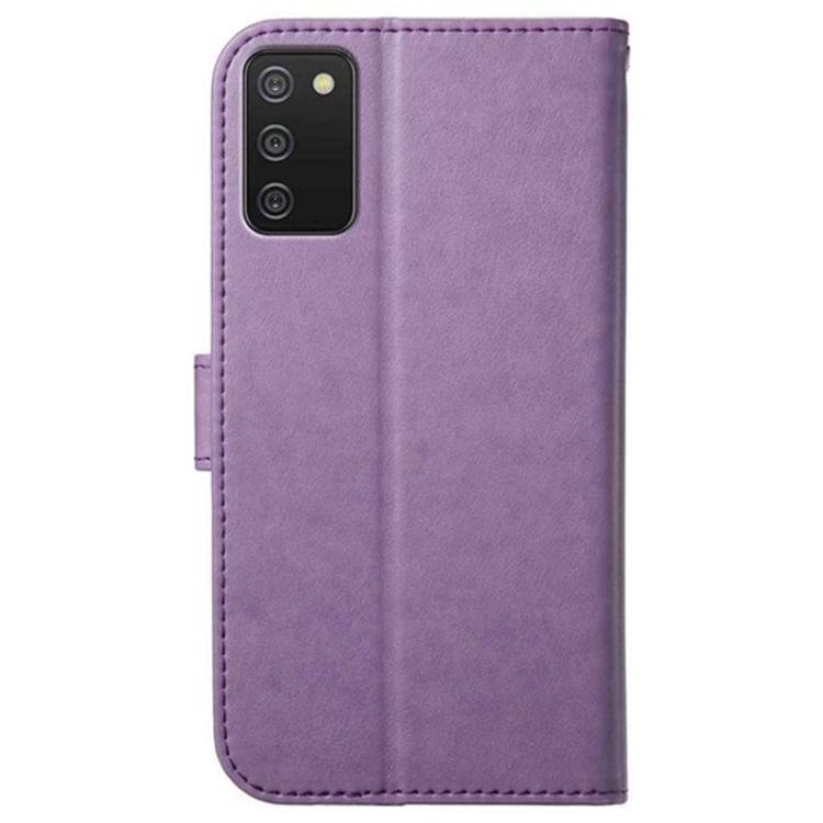 For Samsung Galaxy A02s Lambskin 8-card Slot Leather Phone Case