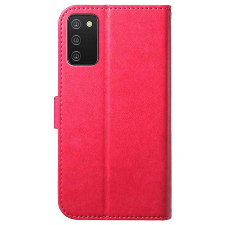 For Samsung Galaxy A02s Lambskin 8-card Slot Leather Phone Case