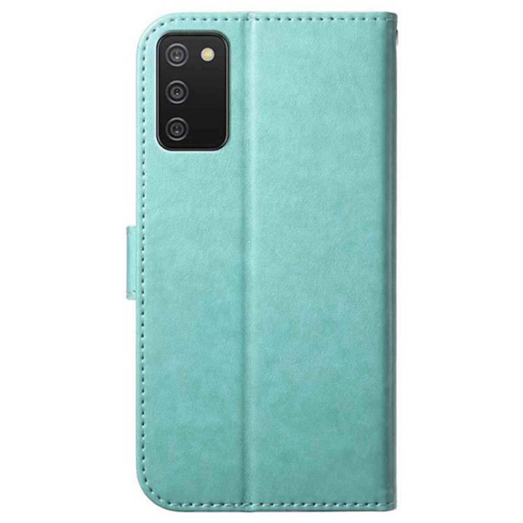For Samsung Galaxy A02s Lambskin 8-card Slot Leather Phone Case