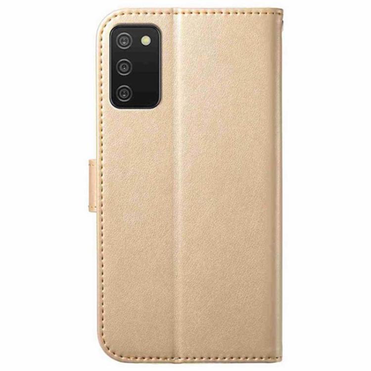 For Samsung Galaxy A02s Lambskin 8-card Slot Leather Phone Case