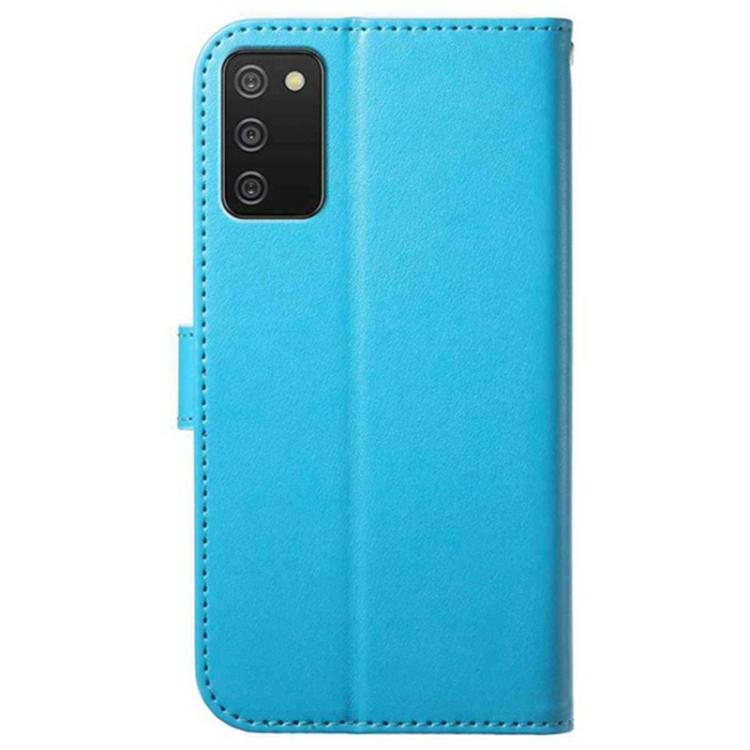 For Samsung Galaxy A02s Lambskin 8-card Slot Leather Phone Case