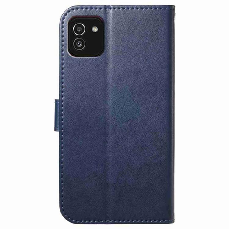 For Samsung Galaxy A03 Lambskin 8-card Slot Leather Phone Case