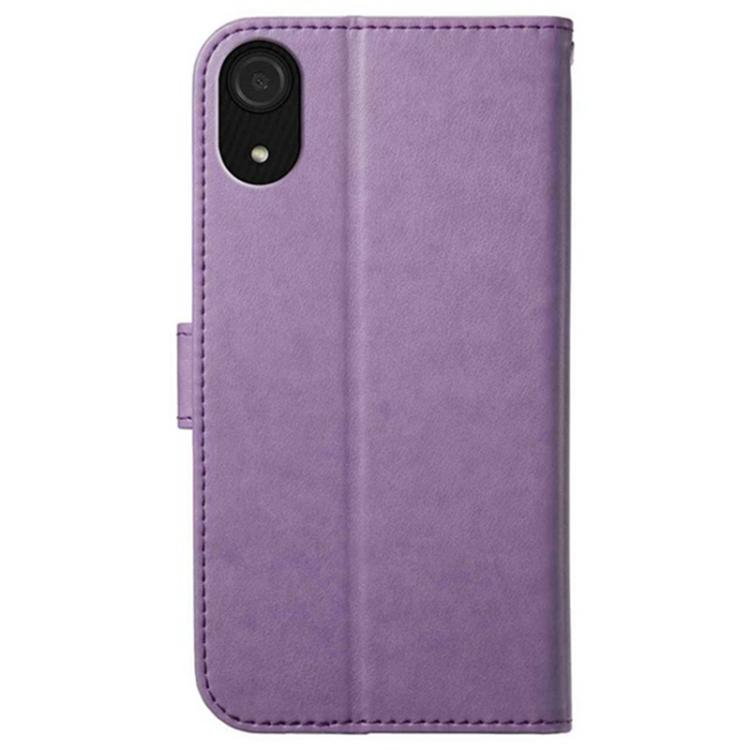 For Samsung Galaxy A03 Core Lambskin 8-card Slot Leather Phone Case