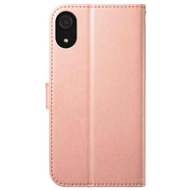 For Samsung Galaxy A03 Core Lambskin 8-card Slot Leather Phone Case