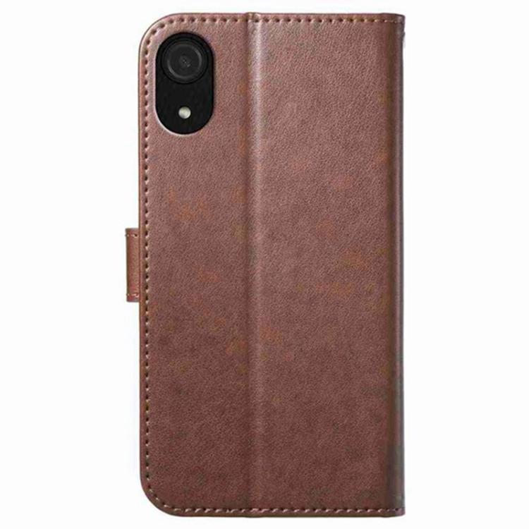 For Samsung Galaxy A03 Core Lambskin 8-card Slot Leather Phone Case
