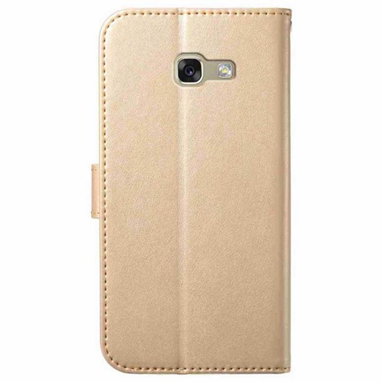 For Samsung Galaxy A3 Lambskin 8-card Slot Leather Phone Case