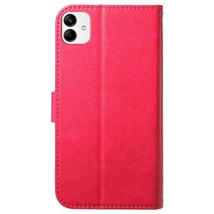 For Samsung Galaxy A04e Lambskin 8-card Slot Leather Phone Case