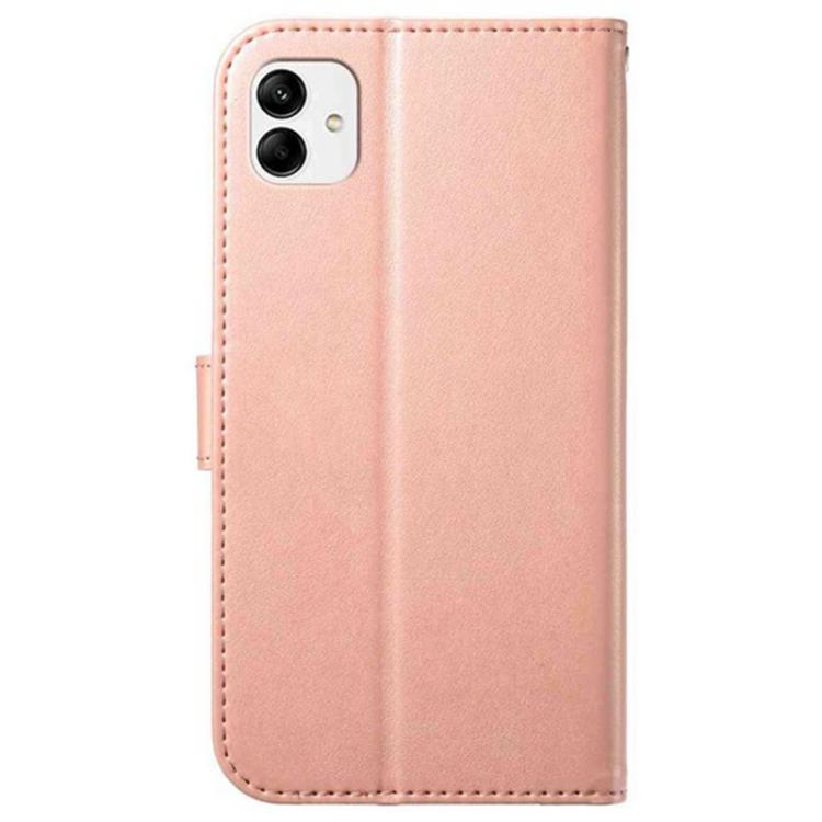 For Samsung Galaxy A04e Lambskin 8-card Slot Leather Phone Case