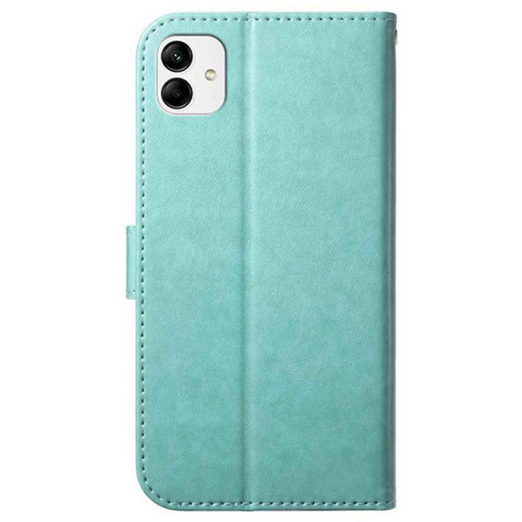 For Samsung Galaxy A04e Lambskin 8-card Slot Leather Phone Case