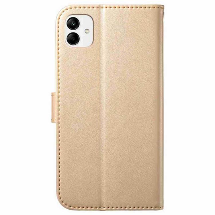 For Samsung Galaxy A04e Lambskin 8-card Slot Leather Phone Case