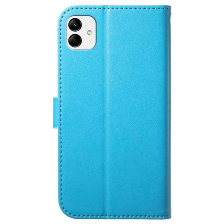 For Samsung Galaxy A04e Lambskin 8-card Slot Leather Phone Case