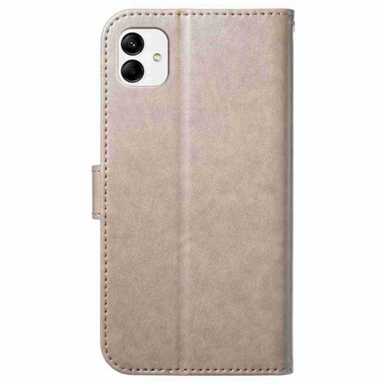 For Samsung Galaxy A04e Lambskin 8-card Slot Leather Phone Case