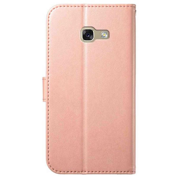 For Samsung Galaxy A5 2017 Lambskin 8-card Slot Leather Phone Case