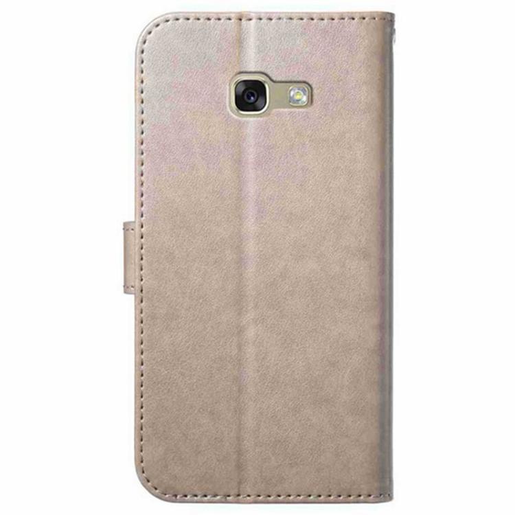 For Samsung Galaxy A5 2017 Lambskin 8-card Slot Leather Phone Case