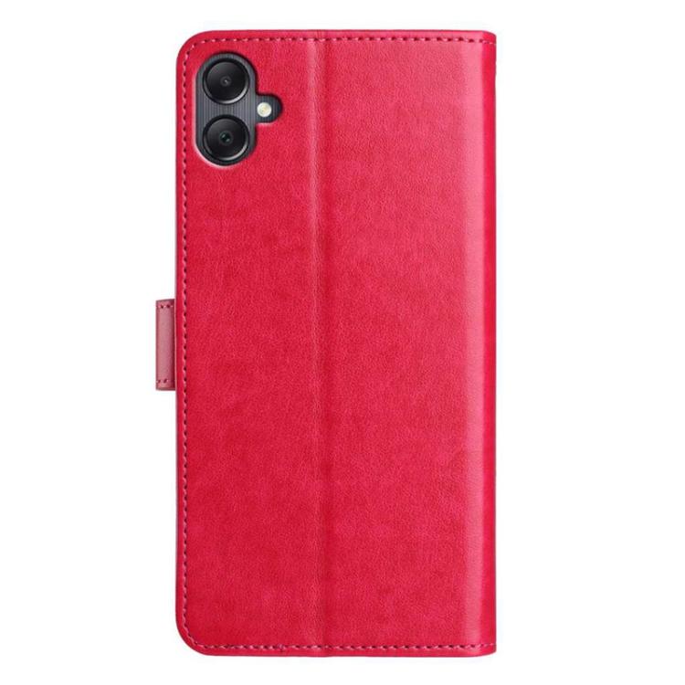 For Samsung Galaxy A06 5G Lambskin 8-card Slot Leather Phone Case