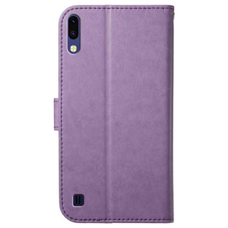 For Samsung Galaxy A10 / M10 Lambskin 8-card Slot Leather Phone Case