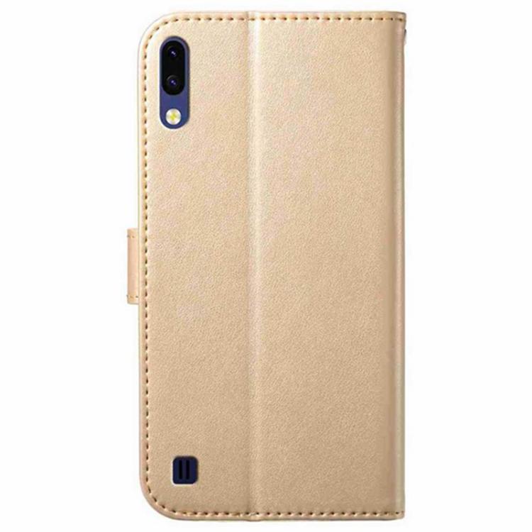 For Samsung Galaxy A10 / M10 Lambskin 8-card Slot Leather Phone Case