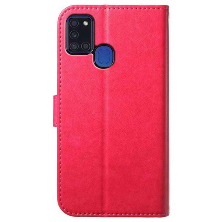 For Samsung Galaxy A21s Lambskin 8-card Slot Leather Phone Case