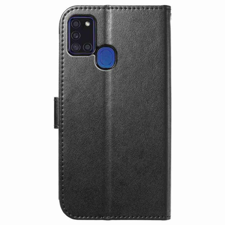 For Samsung Galaxy A21s Lambskin 8-card Slot Leather Phone Case