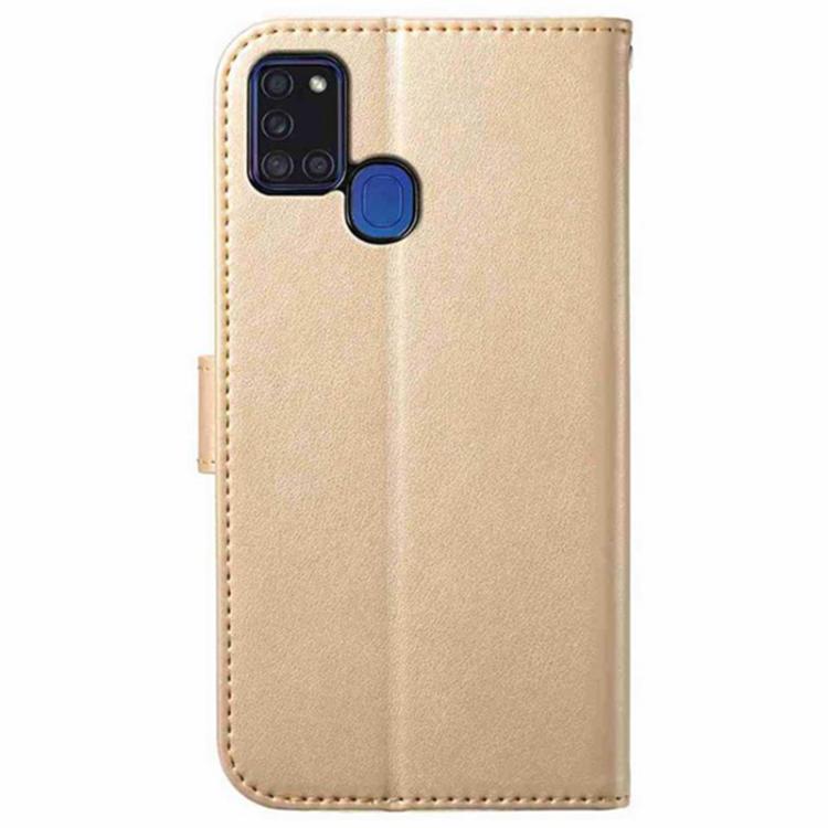 For Samsung Galaxy A21s Lambskin 8-card Slot Leather Phone Case