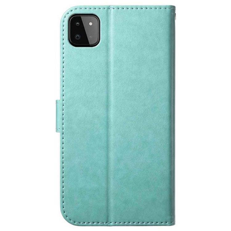 For Samsung Galaxy A22 5G Lambskin 8-card Slot Leather Phone Case