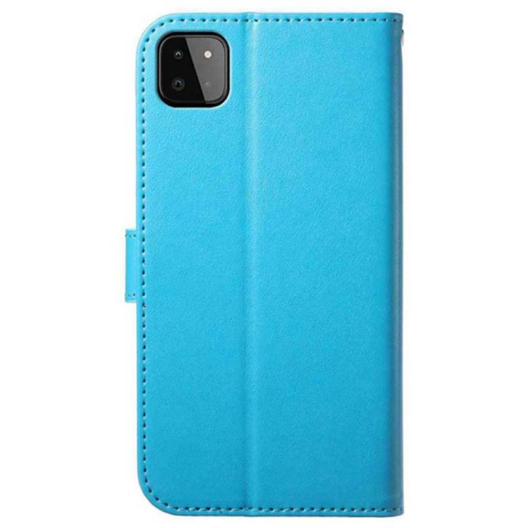 For Samsung Galaxy A22 5G Lambskin 8-card Slot Leather Phone Case
