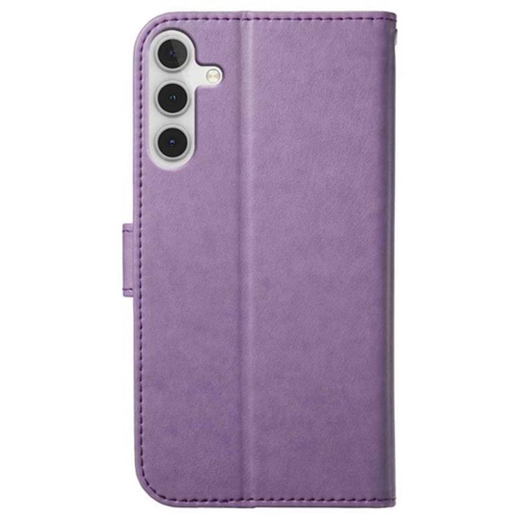 For Samsung Galaxy A24 4G Lambskin 8-card Slot Leather Phone Case