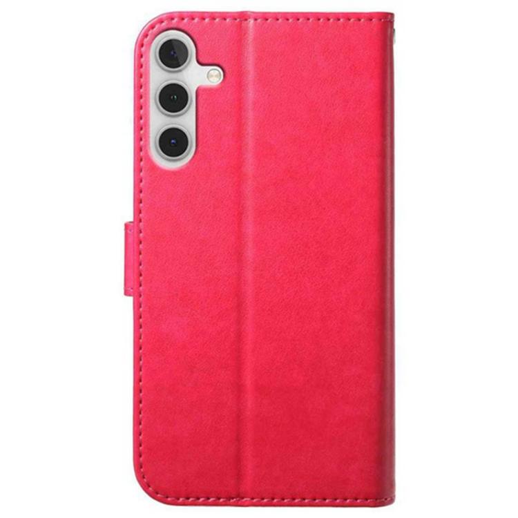 For Samsung Galaxy A24 4G Lambskin 8-card Slot Leather Phone Case