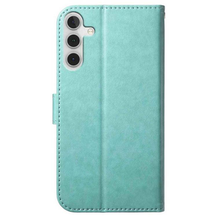 For Samsung Galaxy A24 4G Lambskin 8-card Slot Leather Phone Case