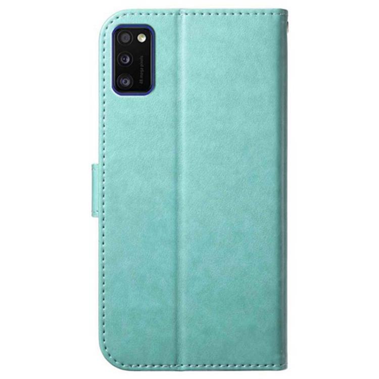 For Samsung Galaxy A41 Lambskin 8-card Slot Leather Phone Case